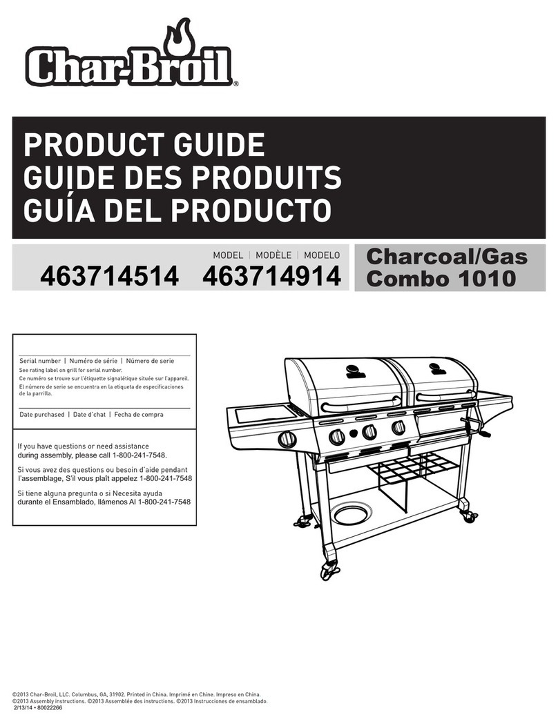 Char-Broil Charcoal/Gas Combo 1010 Product guide