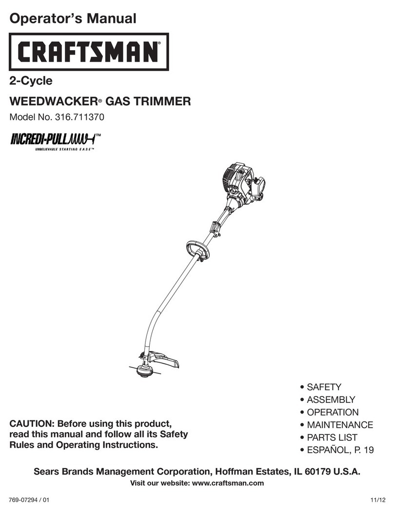 Craftsman WEEDWACKER INCREDI.PULL 316.711370 User manual