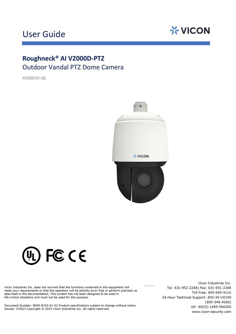 Vicon Roughneck V2000D-PTZ User manual