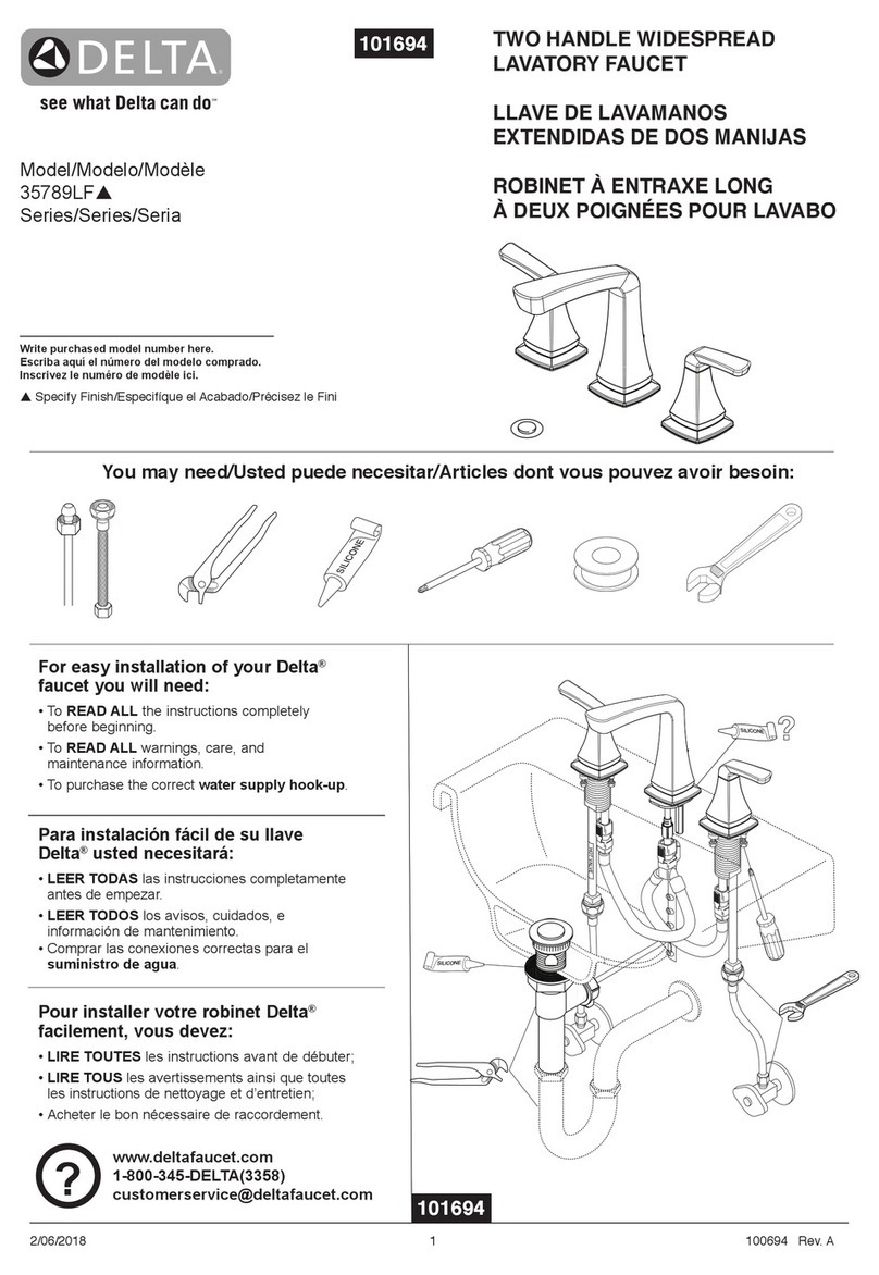 Delta 35789LF Series User manual Delta 35789LF Series User manual