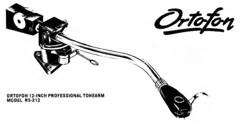 Ortofon RS-212 manual