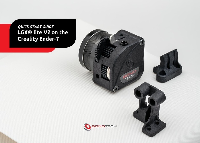 Bondtech LGX lite V2 on the Creality Ender-7 User manual