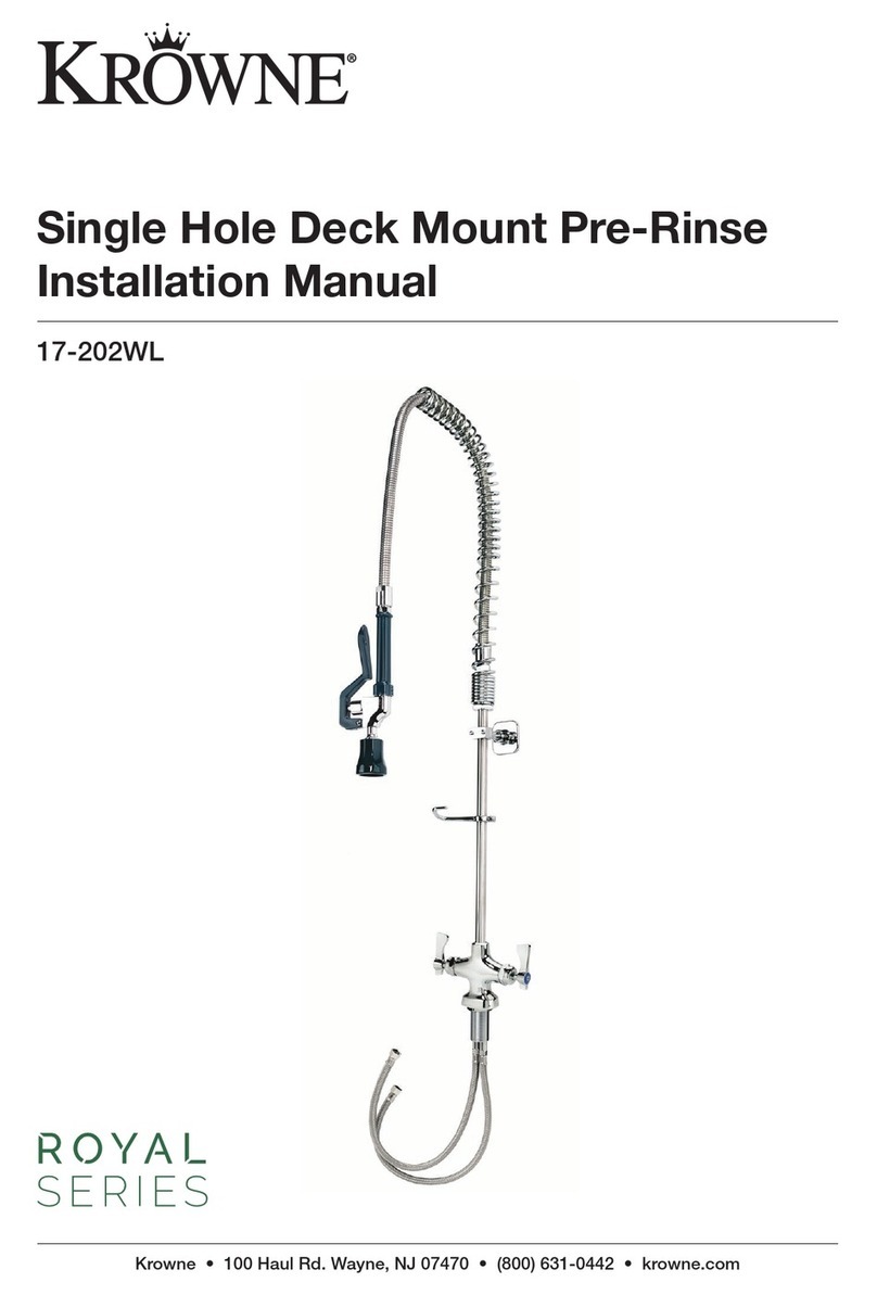 Krowne ROYAL 17-202WL installation manual Krowne ROYAL 17-202WL installation manual