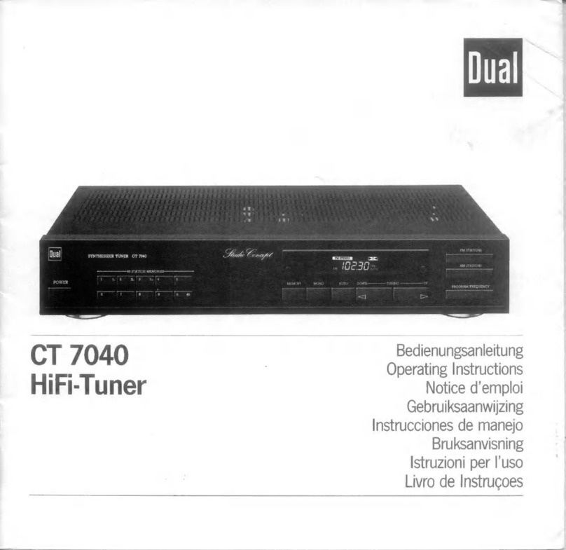 Dual CT 7040 User manual
