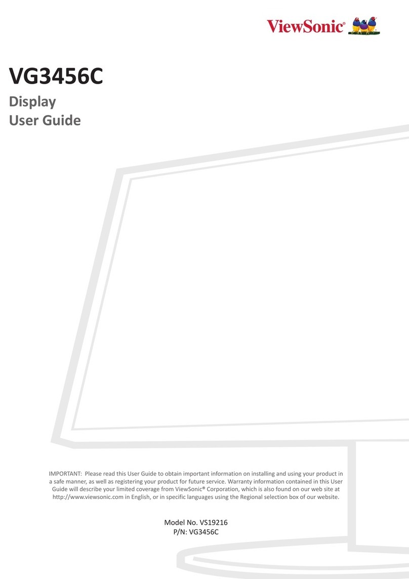 ViewSonic VG3456C User manual