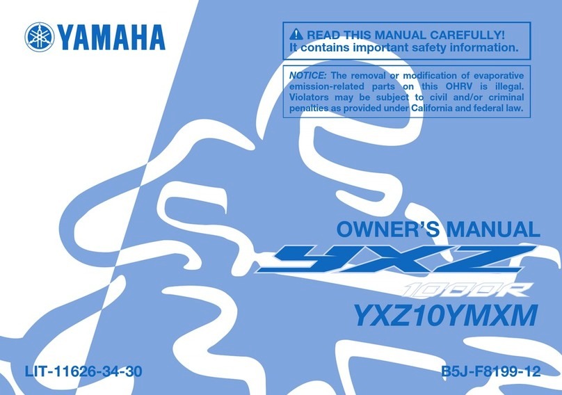 Yamaha YXZ 1000R 2021 owner's manual