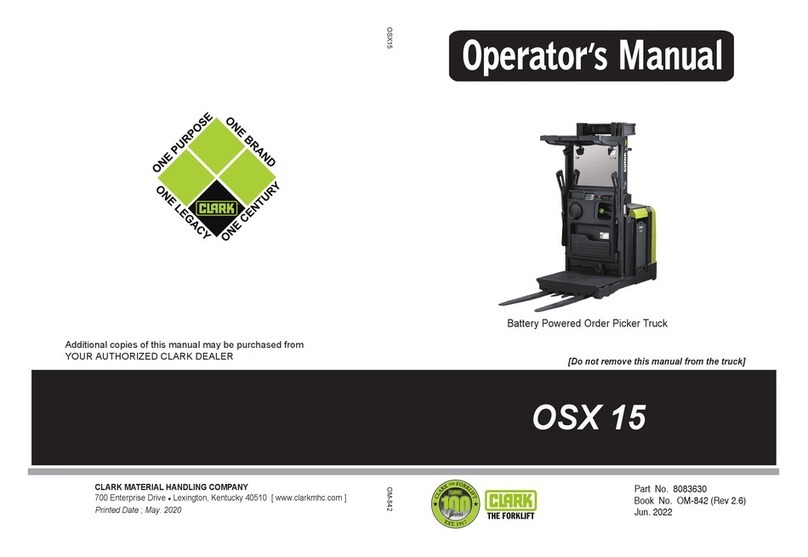 Clark OSX 15 Operator's manual