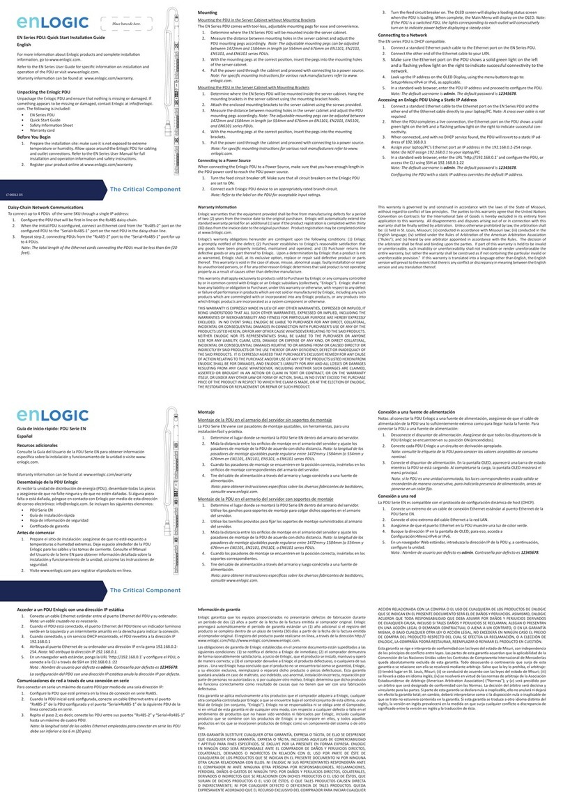 Enlogic EN2101 Instruction Manual