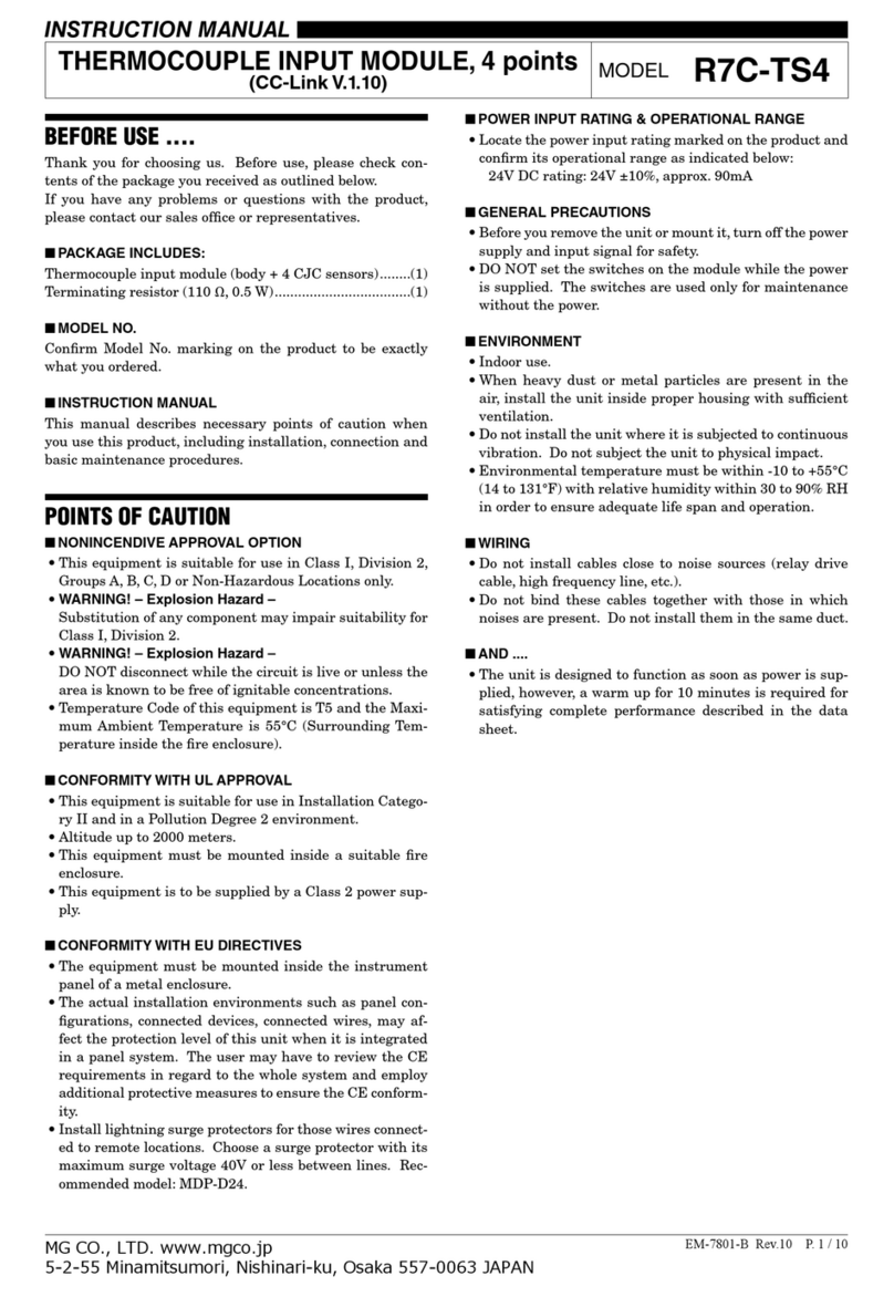 M-system R7C-TS4 instruction manual