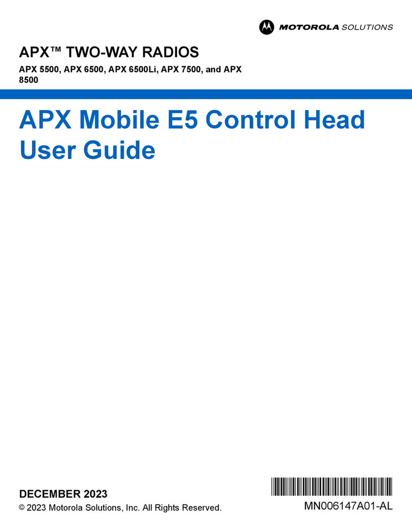 Motorola solutions APX 5500 User manual