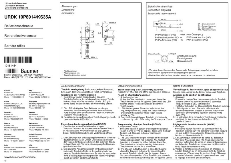 Baumer URDK 10P8914/KS35A quick start guide