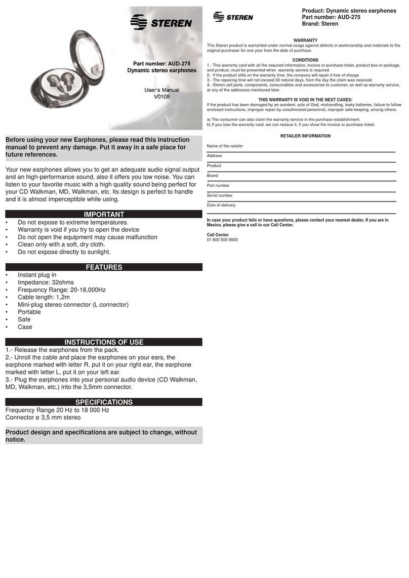 Steren AUD-275 user manual