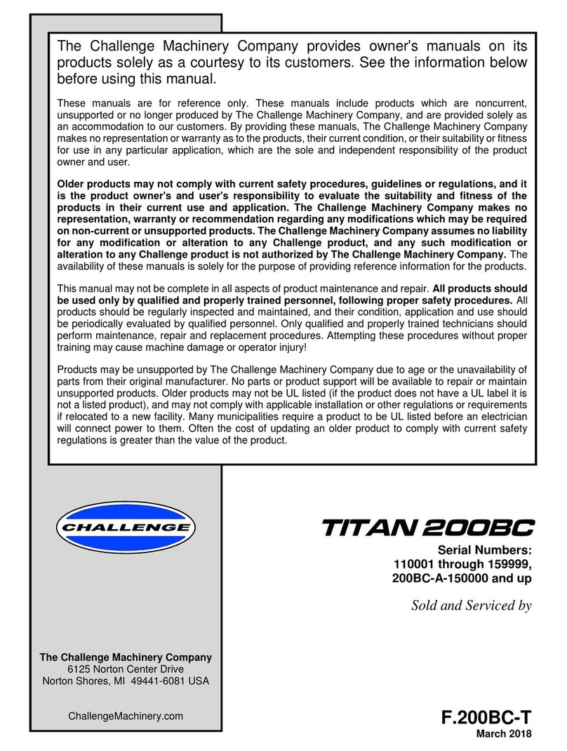 Challenge TITAN 200BC User manual