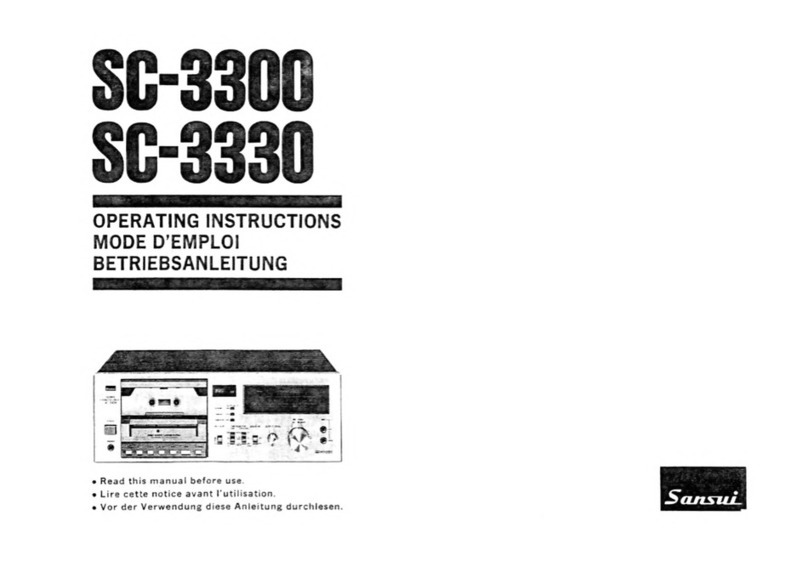 Sansui SC-3300 operating instructions