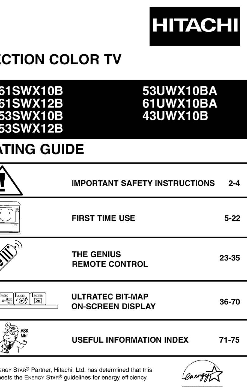 Hitachi 61SWX10B User manual
