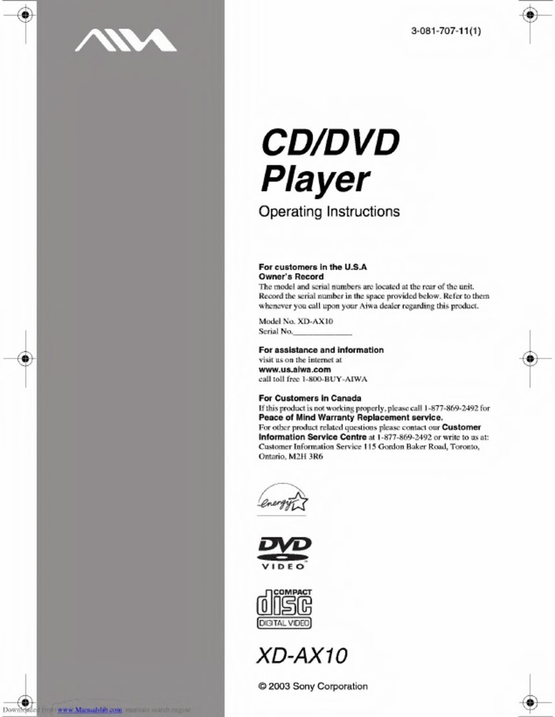 Aiwa XD-AX10 operating instructions
