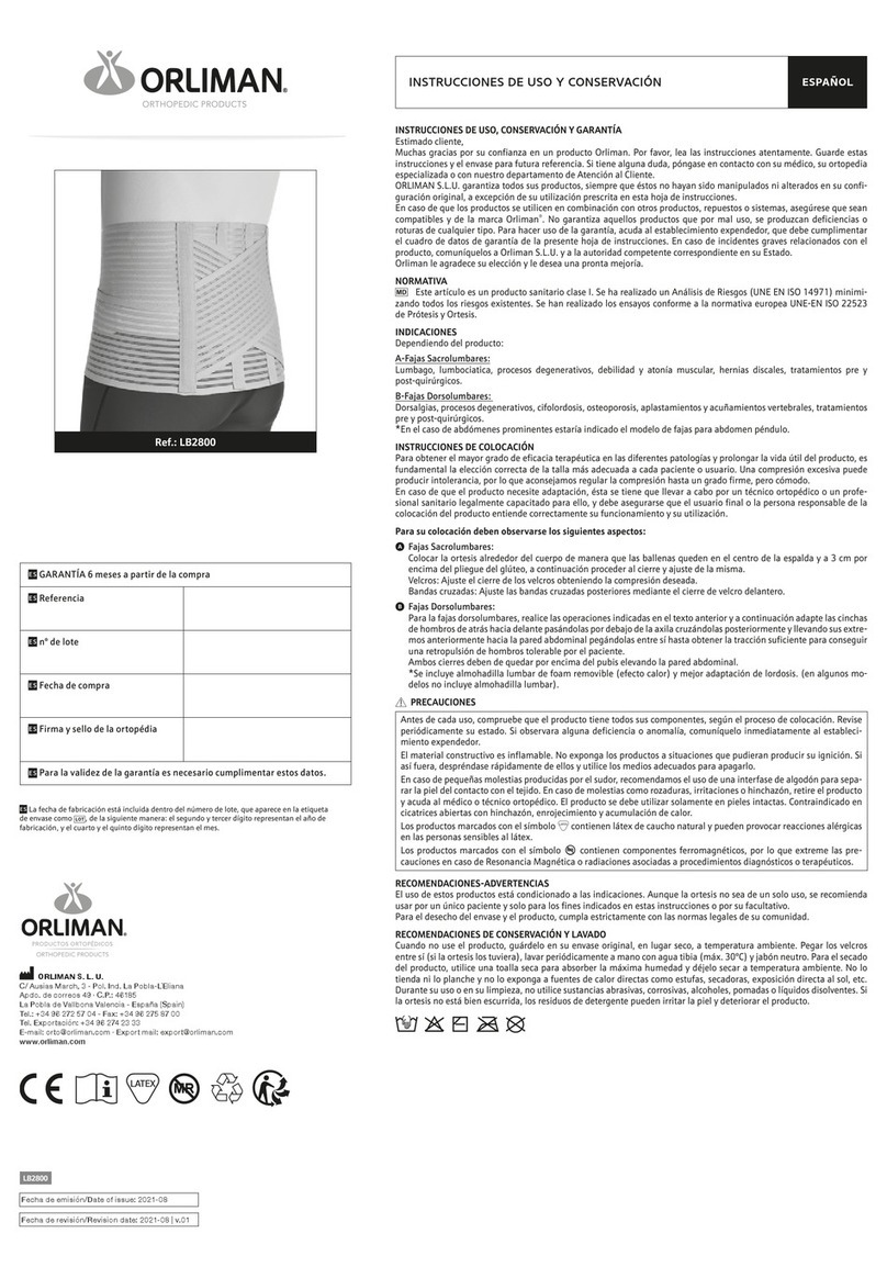 Orliman LB2800 Operation instructions