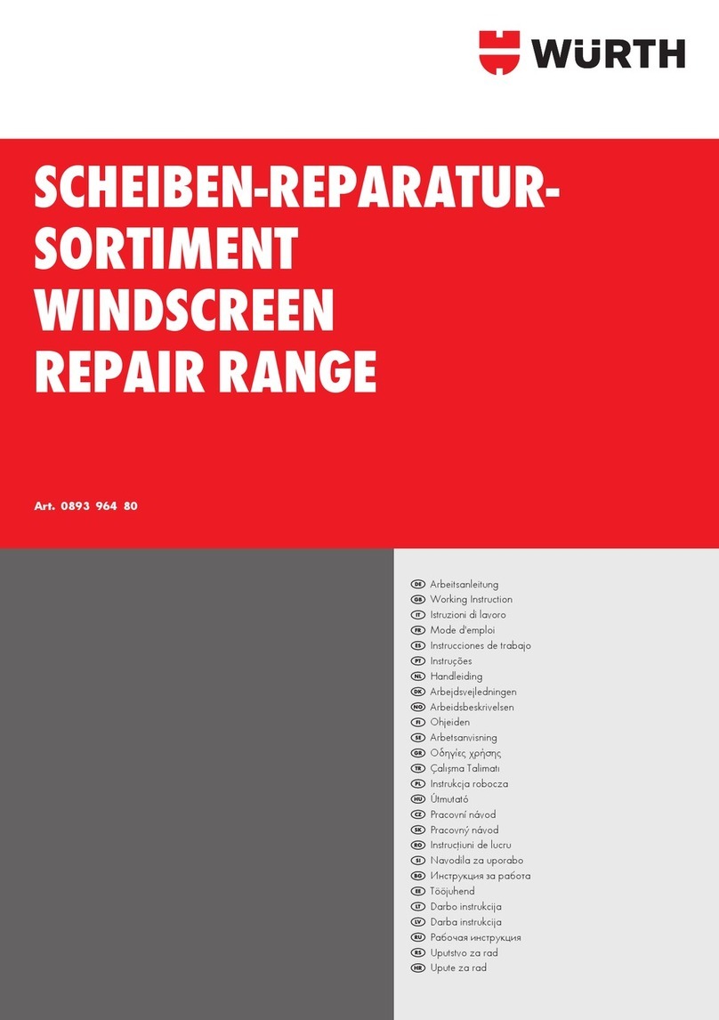 Würth 0893 964 80 Working Instruction Würth 0893 964 80 Working Instruction
