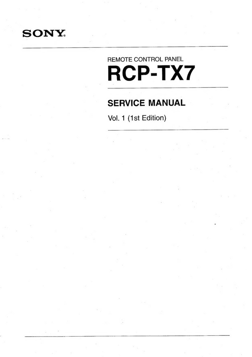 Sony RCP-TX7 User manual