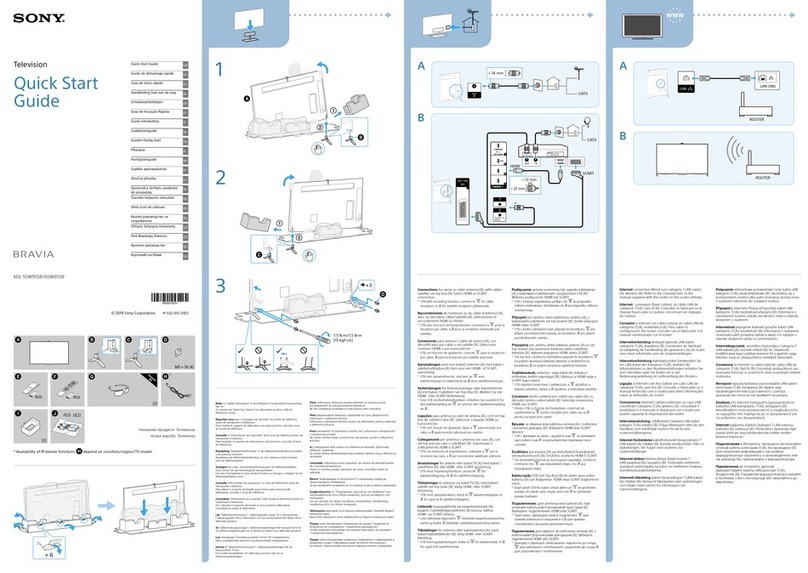Sony Bravia KDL-55W955B User manual Sony Bravia KDL-55W955B User manual
