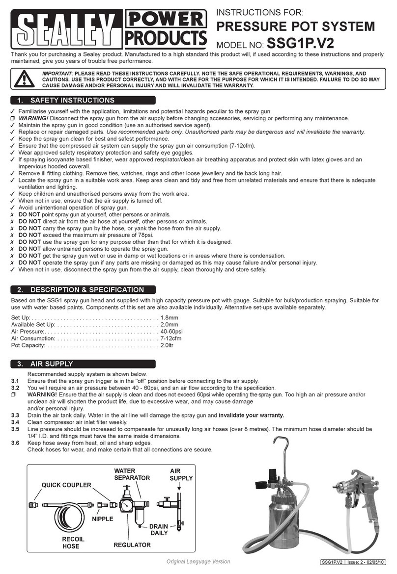 Sealey SSG1P.V2 User manual