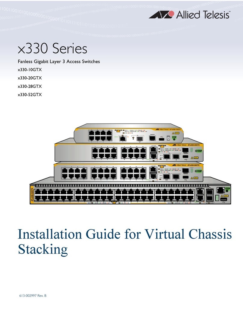 Allied Telesis x330-52GTX installation guide Allied Telesis x330-52GTX installation guide