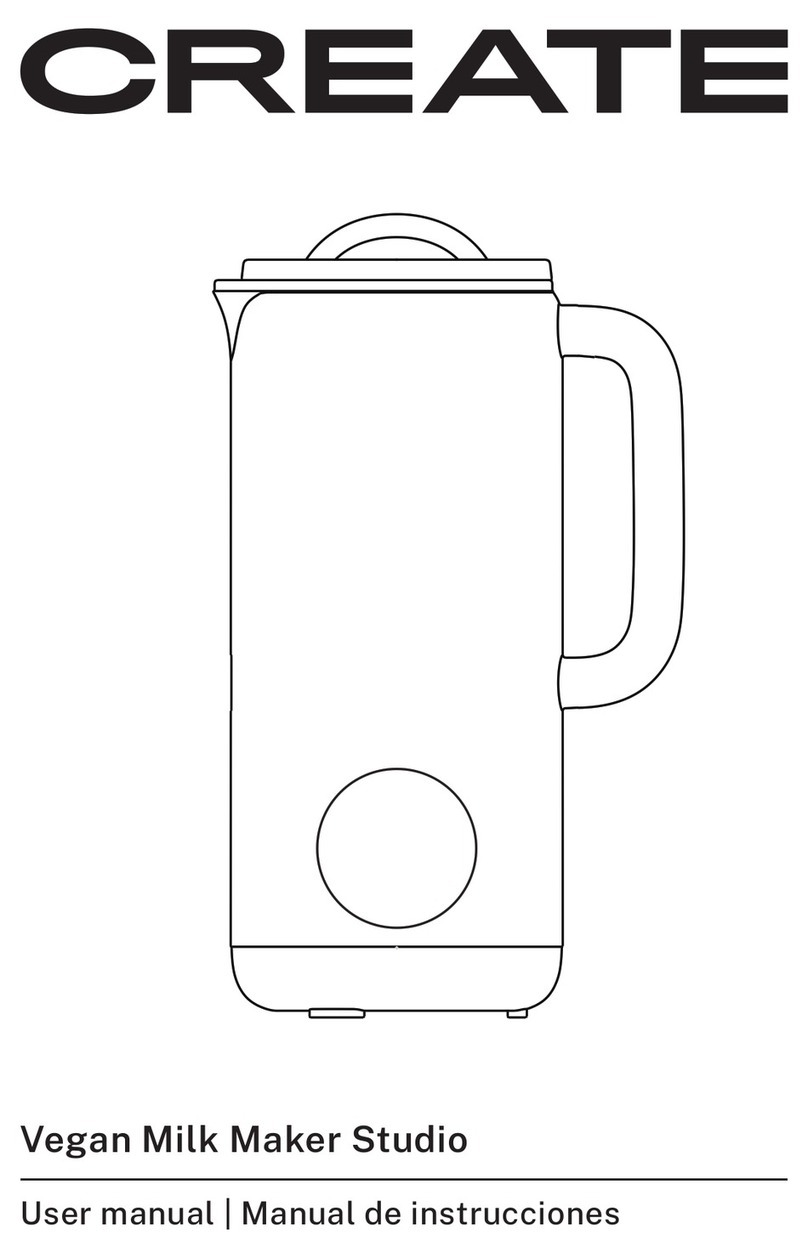 Create VEGAN MILK MAKER user manual