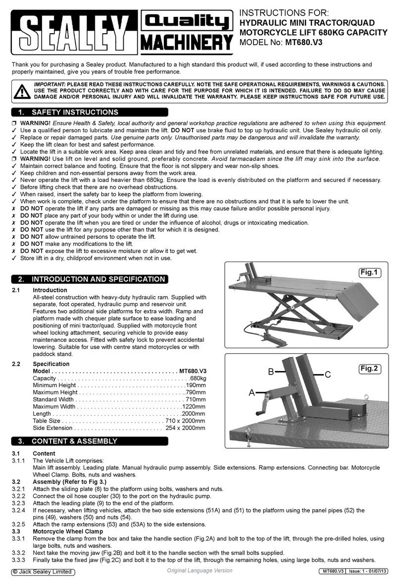 Sealey MT680.V3 instructions
