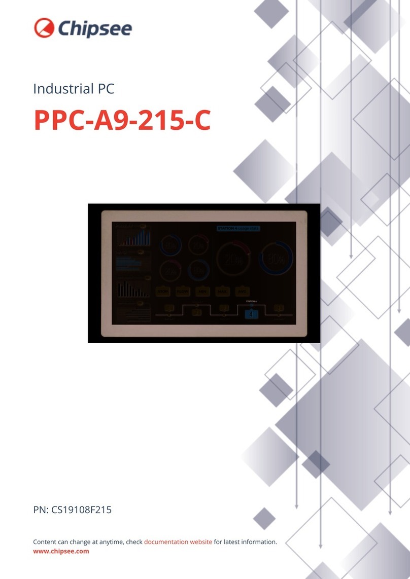 Chipsee PPC-A9-215-C User manual