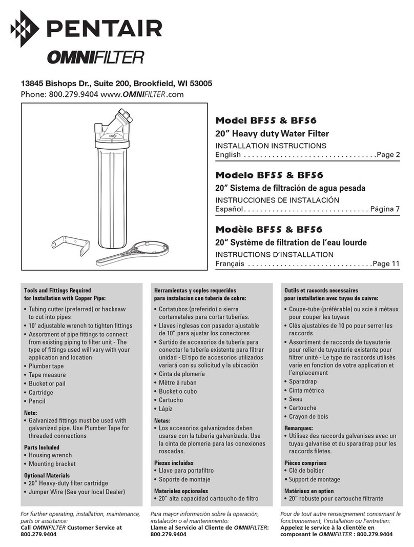 Pentair OMNILIFTER BF55 User manual
