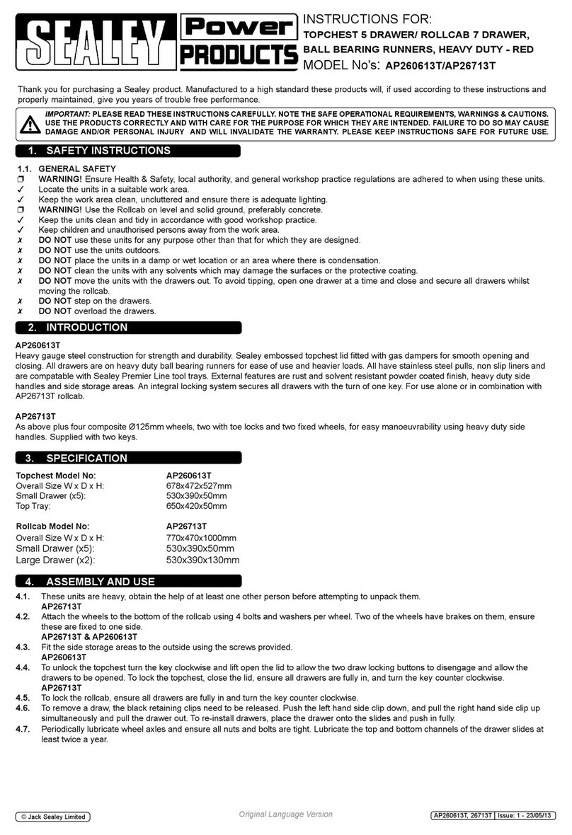Sealey AP260613T User manual