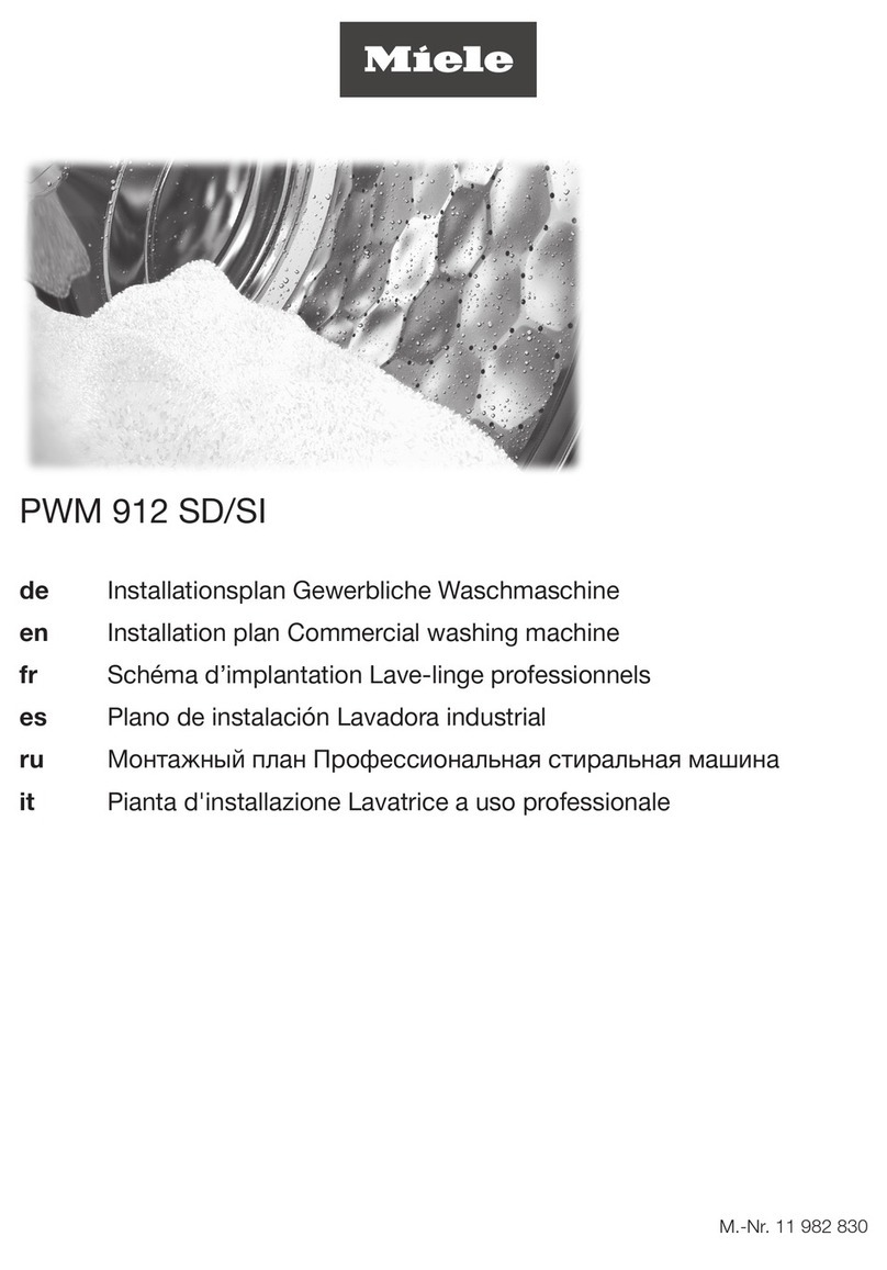 Miele PWM 912 SD Installations plan