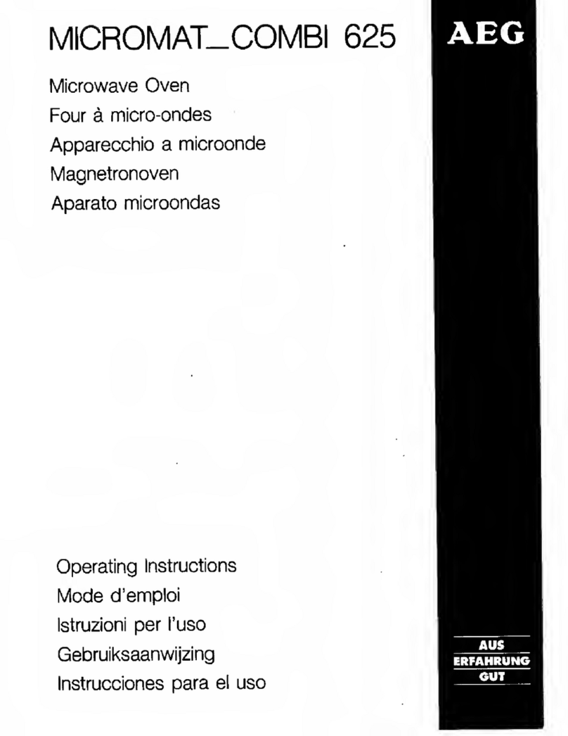 AEG MICROMAT COMBI 625 operating instructions