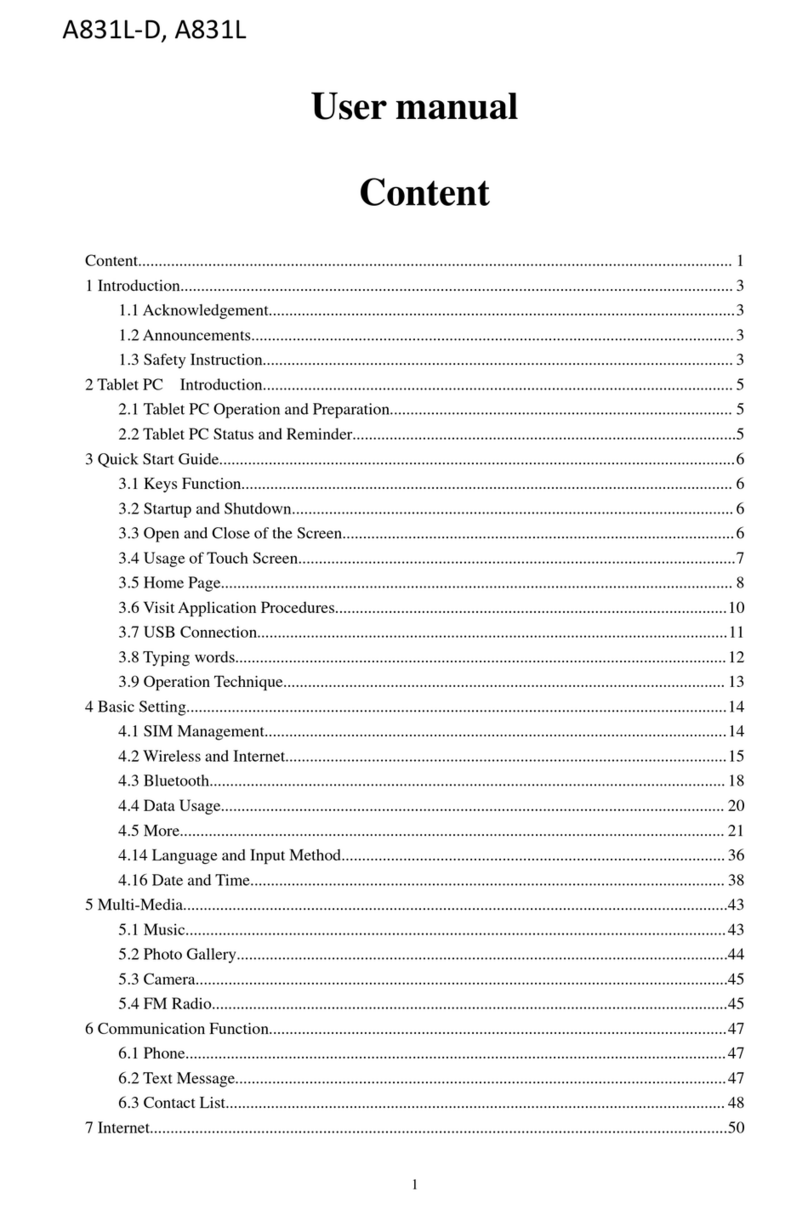AOC A831L-D User manual