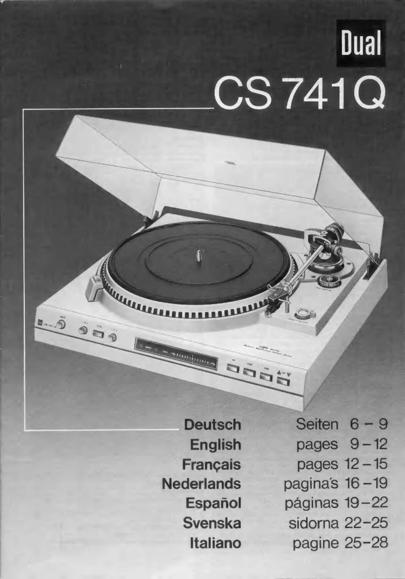 Dual CS 741Q User manual