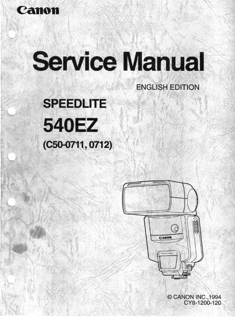 Canon 540EZ - Speedlite - Hot-shoe clip-on Flash Service manual Canon 540EZ - Speedlite - Hot-shoe clip-on Flash Service manual