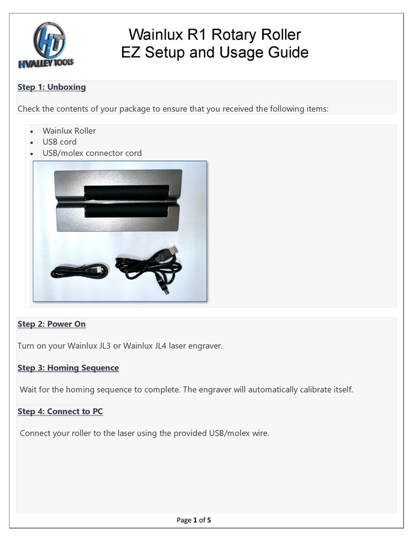 HT Wainlux R1 Parts list manual