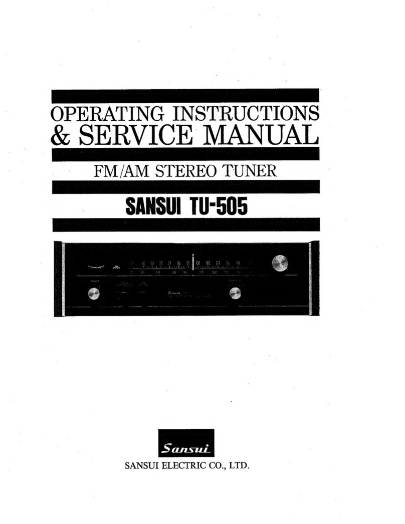 Sansui TU-505 Troubleshooting guide Sansui TU-505 Troubleshooting guide