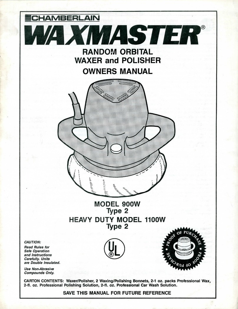 Chamberlain WAXMASTER 900W owner's manual