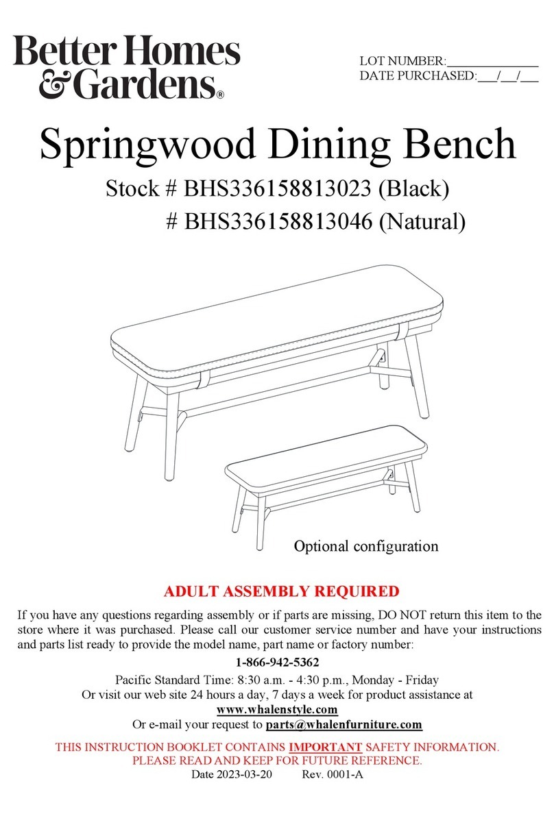 Better Homes and Gardens Springwood BHS336158813023 manual Better Homes and Gardens Springwood BHS336158813023 manual