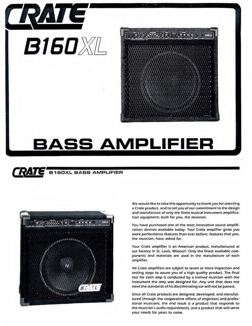 Crate B160XL User manual