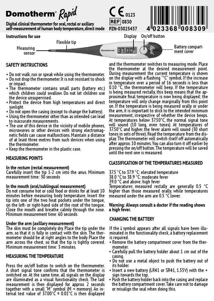 uebe Domotherm Rapid User manual