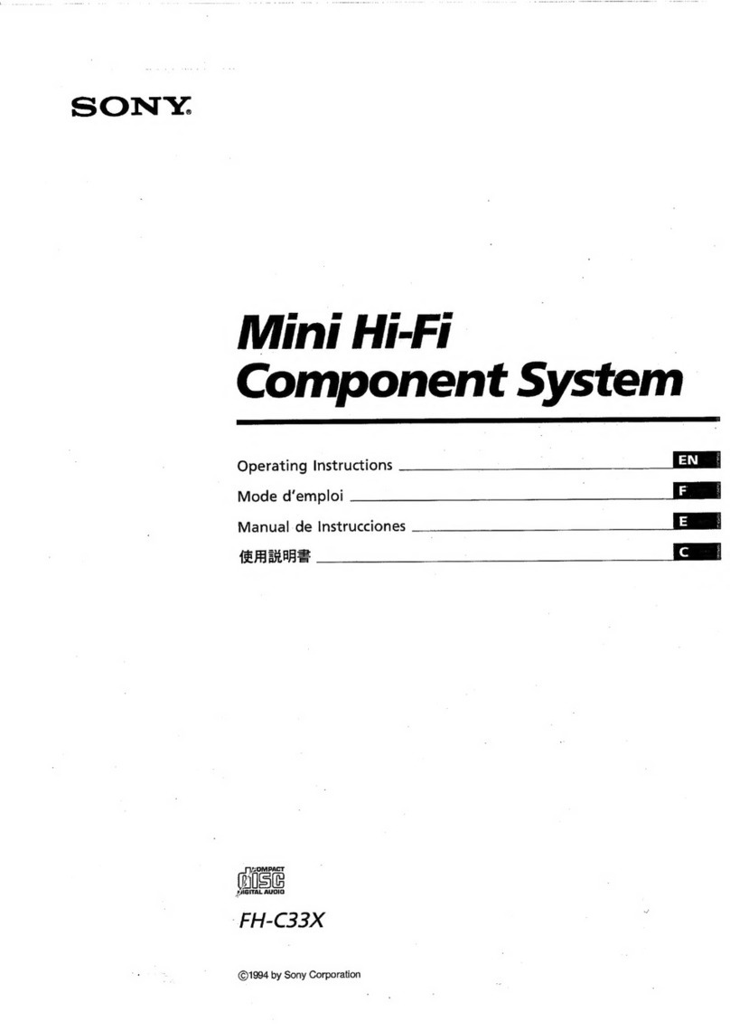 Sony FH-C33X User manual