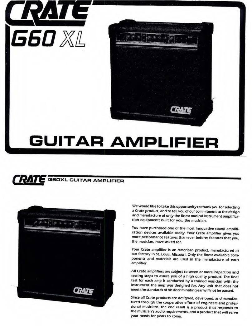 Crate G60 XL User manual