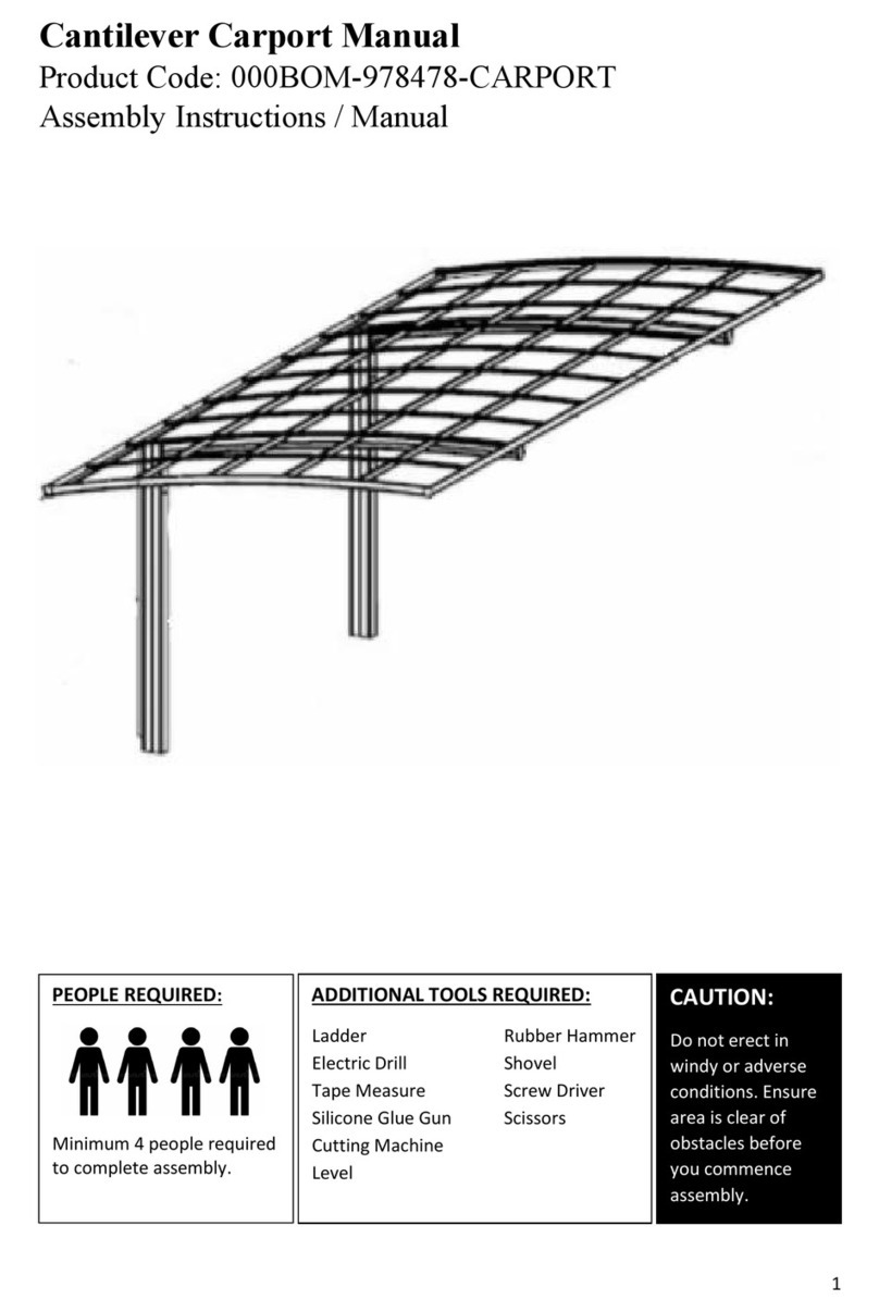 tradetested 000BOM-978478-CARPORT User manual
