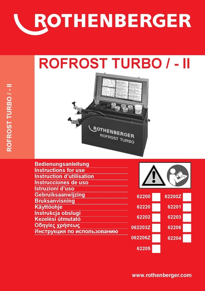 Rothenberger 062203Z Instructions for use Rothenberger 062203Z Instructions for use