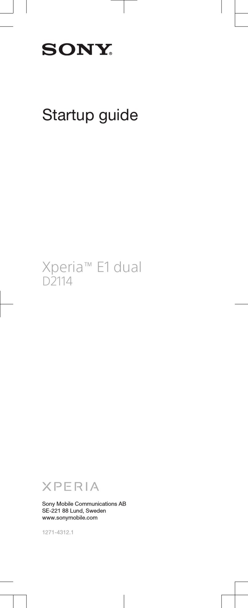 Sony D2114 User guide