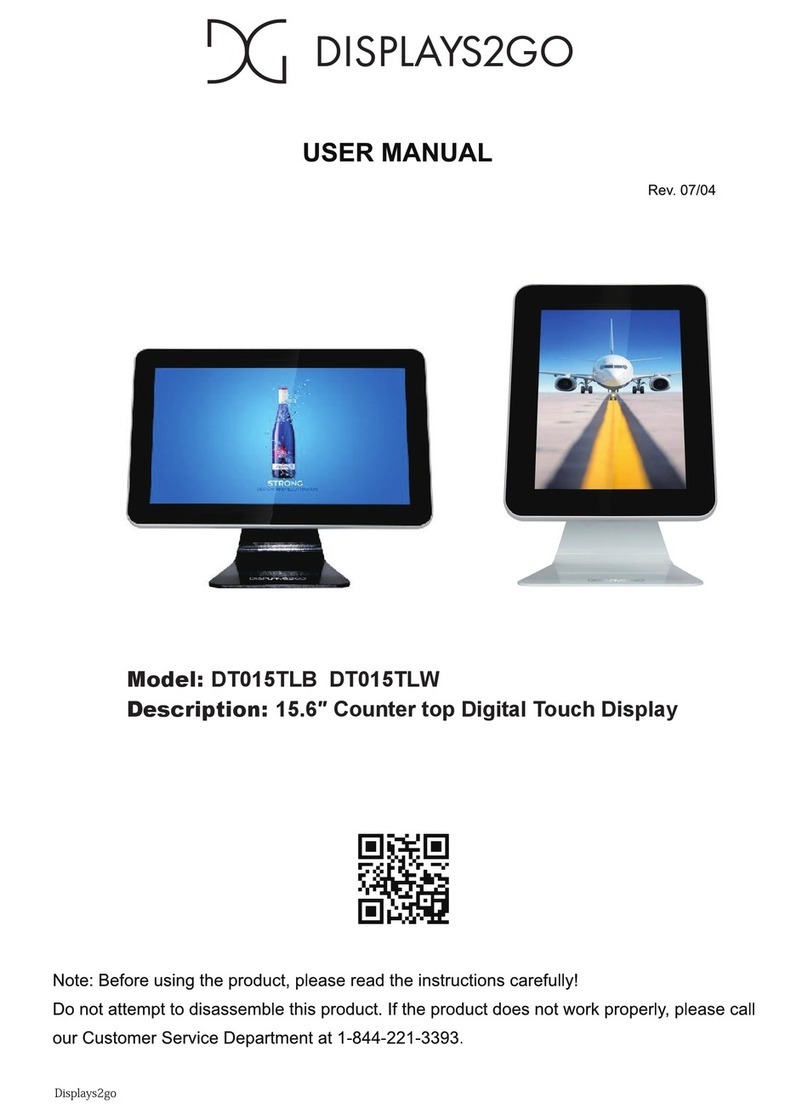 Displays2go DT015TLB User manual