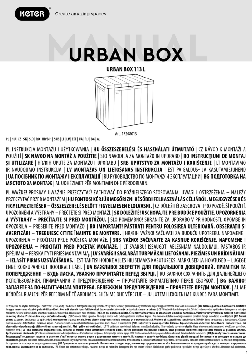 Keter URBAN BOX User manual