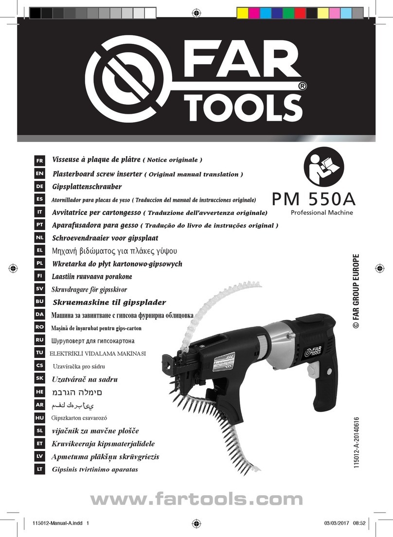 Far Tools PM 550A Operation instructions